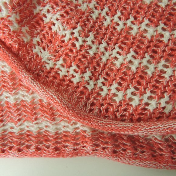 Tommy Bahama Open Knit Striped Tunic Cover up top - Picture 6 of 9